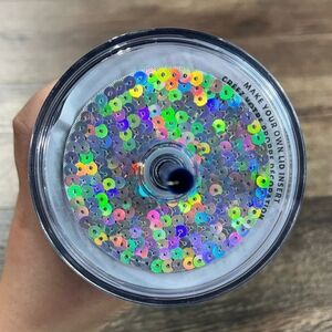 Starbucks Iridescent Sequin Tumbler with Straw